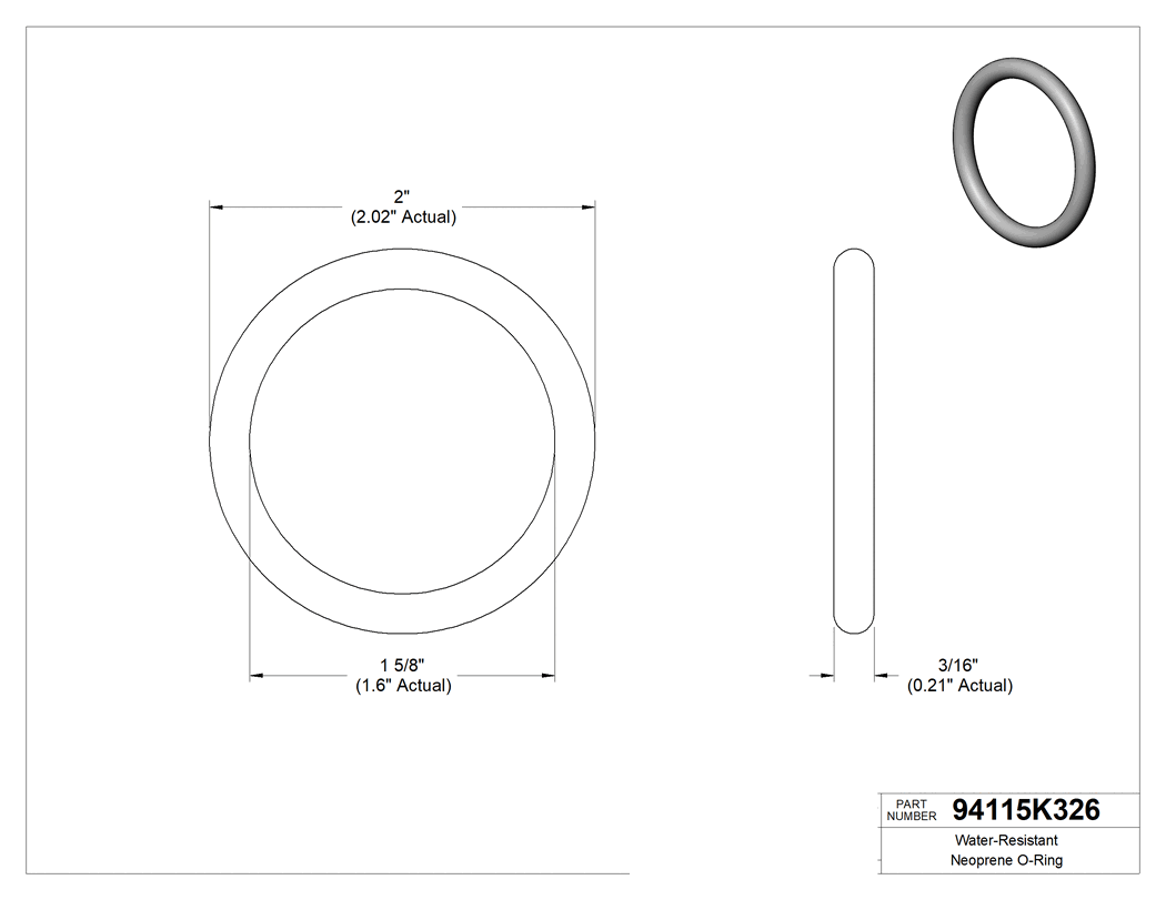 Technical drawing - 94115K326